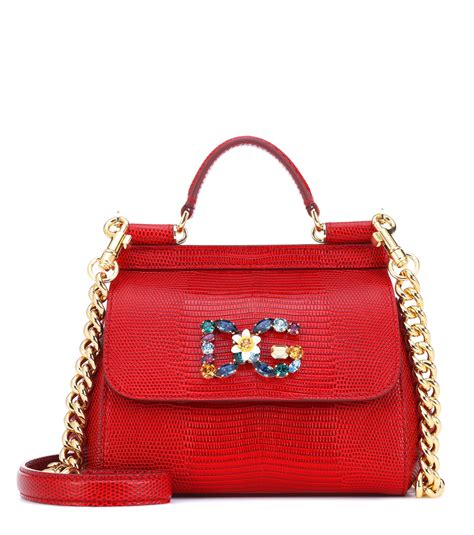 dolce gabbana red handbags|dolce and gabbana red purse.